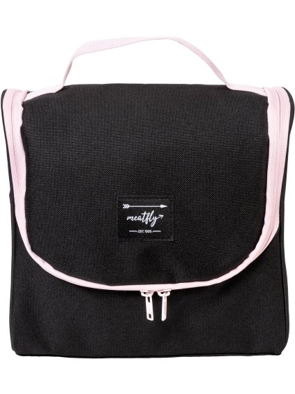 Meatfly toaletní taška Cara Black | Černá | Objem 6 L