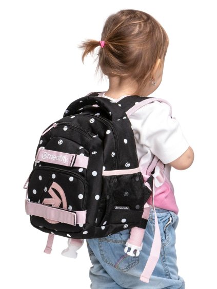 Meatfly batoh Levi Black Dots 10 L | Černá | Objem 10 L