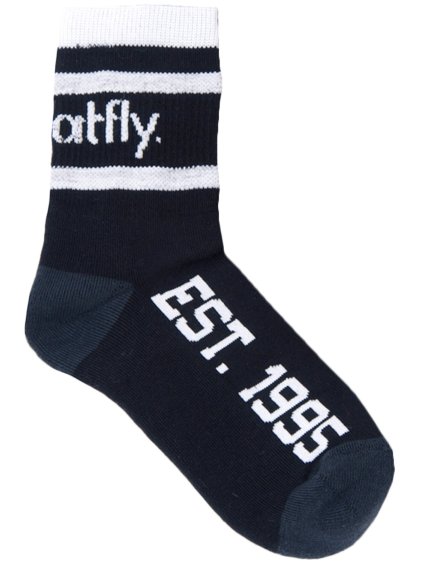 Meatfly ponožky Long Black (Velikost S)