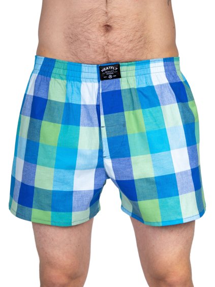 Meatfly pánské boxerky Doug Double Pack Navy Red / Green