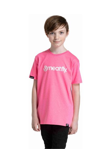 Meatfly dětské tričko Bart Neon Pink (Velikost 146)