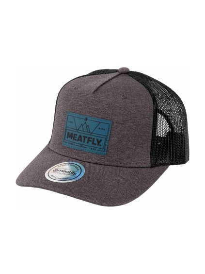 Meatfly kšiltovka Corey Trucker Grey Live