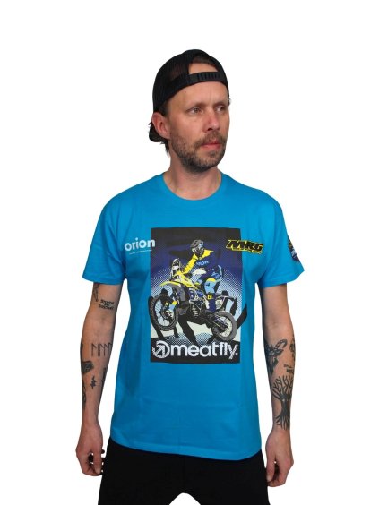 Meatfly pánské tričko MRG Blue