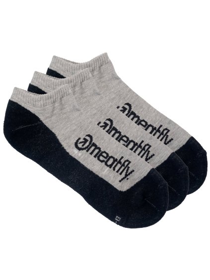 Meatfly ponožky Boot Triple pack Grey (Velikost S)