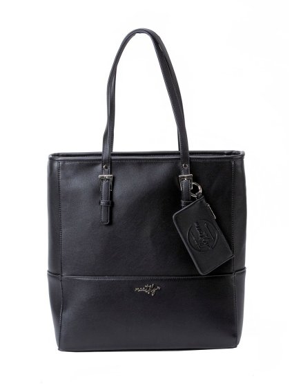 Meatfly kabelka Slima Black | Černá | Objem 12 L
