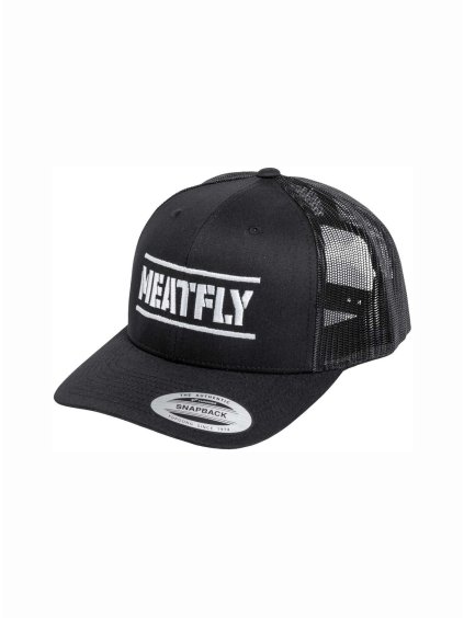 Meatfly kšiltovka Docker Trucker Black