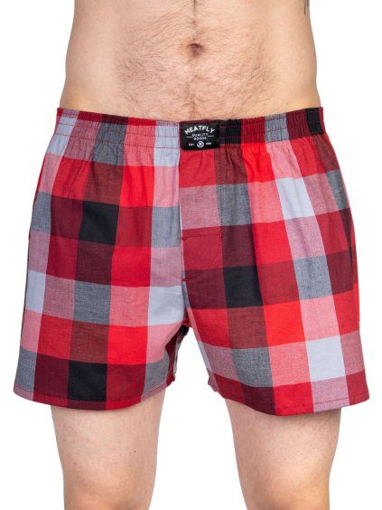 Meatfly pánské boxerky Doug Double Pack Blue / Red