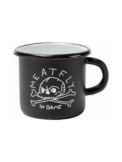 Meatfly plechový hrníček Enamel 0,4 L | Černá | Objem 0,4 L