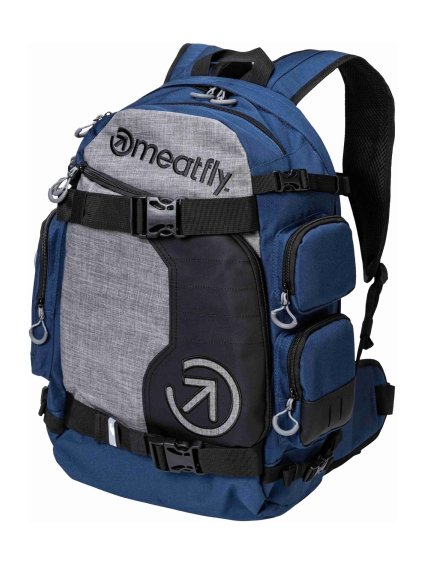 Meatfly batoh Wanderer Blue / Grey Heather 28 L | Šedá | Objem 28 L