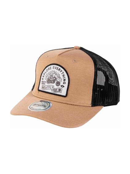 Meatfly kšiltovka Corey Trucker Beige Explore