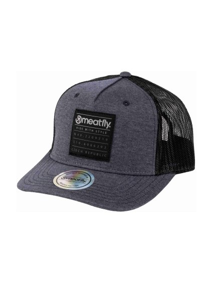 Meatfly kšiltovka Corey Trucker Navy Blue Square
