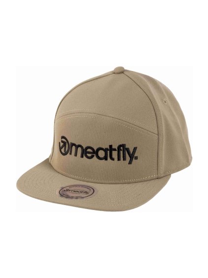 Meatfly kšiltovka Creeper 6 Panel Snapback Olive / Black Logo