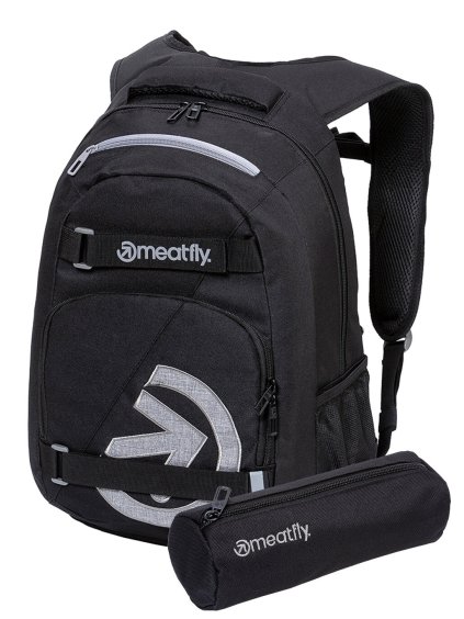 Meatfly batoh Exile Black 24 L + PENÁL ZDARMA | Černá | Objem 24 L