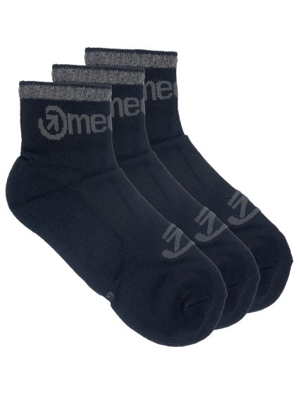 Meatfly ponožky Middle Triple pack Black (Velikost S)