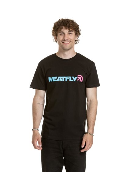 Meatfly pánské tričko Logex Black (Velikost M)