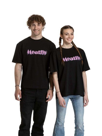 Meatfly unisex tričko Domes Black Blured