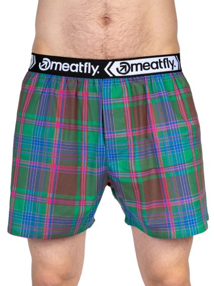 Meatfly pánské boxerky Gigi Double Pack Pink / Green