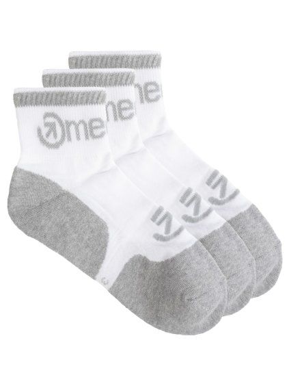 Meatfly ponožky Middle Triple pack White