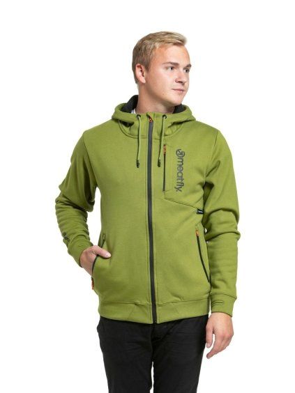 Meatfly pánská technická mikina Lightyear Calla Green