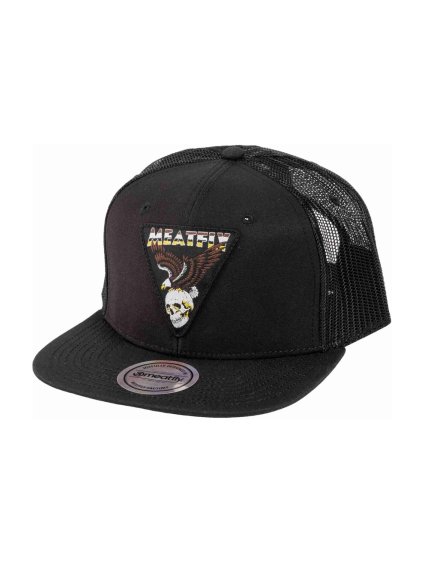 Meatfly kšiltovka Thunderbolt Trucker Black Eagle