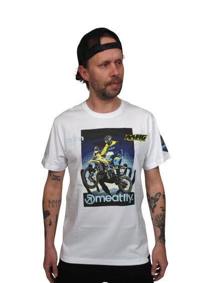 Meatfly pánské tričko MRG White