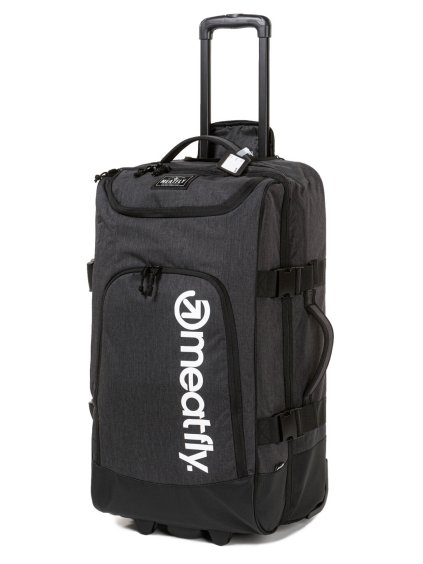 Meatfly kufr Contin Heather Charcoal/Black | Černá | Objem 100 L