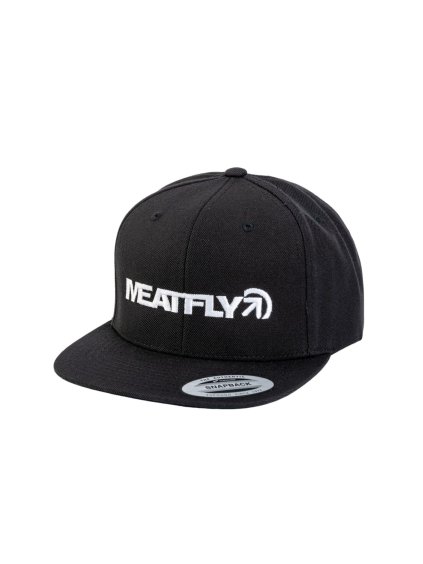 Meatfly kšiltovka Skipper Snapback White / Black