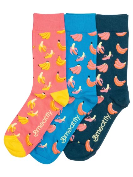 Meatfly ponožky Lexy Triple Pack Bananas