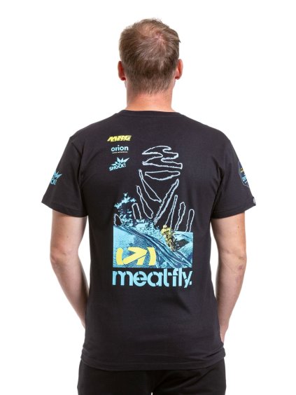 Meatfly pánské tričko Dakar Blue/Black