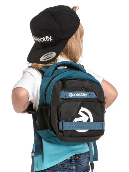 Meatfly batoh Levi Petrol Heather/Charcoal Heather 10 L | Černá | Objem 10 L