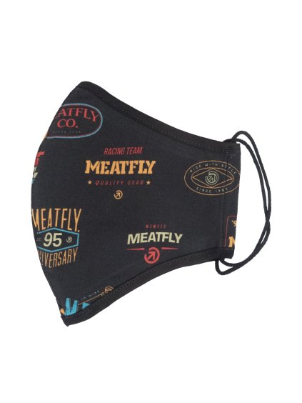 Meatfly rouška Fighter Badges Color