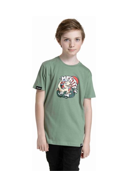 Meatfly dětské tričko Dino Olive