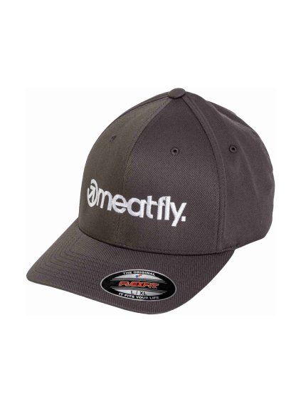 Meatfly Brand Flexfit Grey