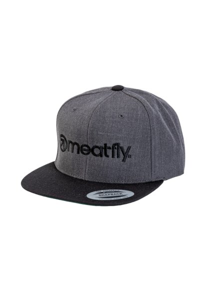 Meatfly kšiltovka Rens Snapback Dark Grey