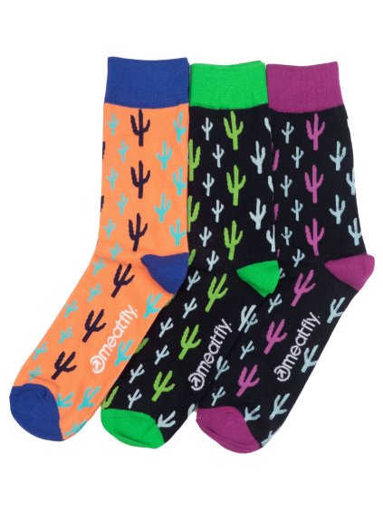 Meatfly ponožky Lexy Triple Pack Cactus
