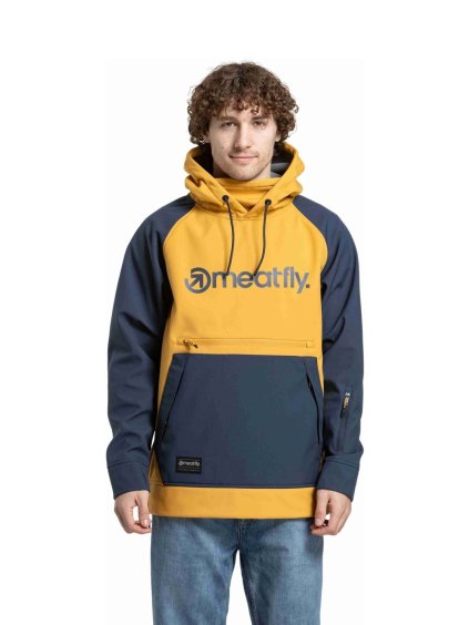 Meatfly pánská softshell bunda Jax Saphire Blue / Camel