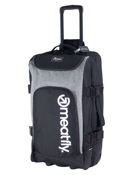 Meatfly kufr Contin Grey Heather | Černá | Objem 100 L