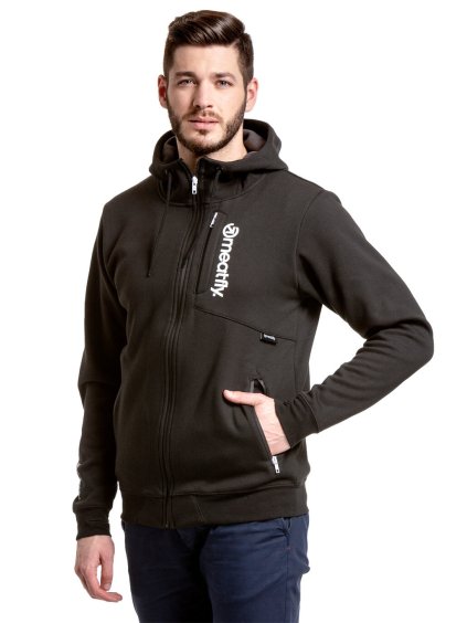 Meatfly pánská technická mikina Lightyear Black