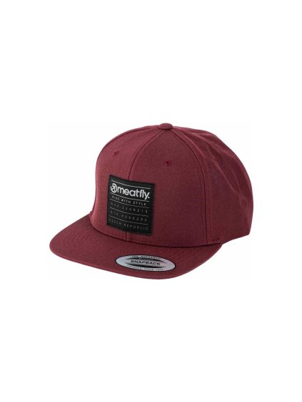 Meatfly kšiltovka Hornet Snapback Coordinates Maroon