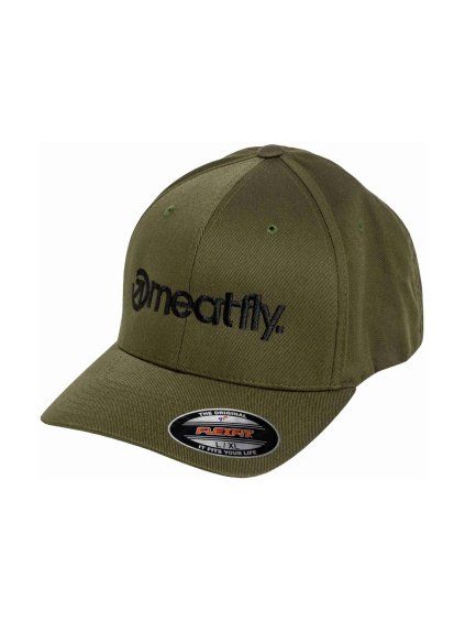 Meatfly Brand Flexfit Olive