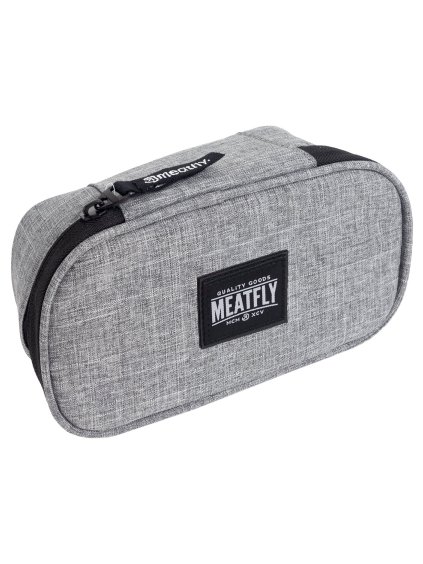 Meatfly pouzdro XL Pencil Case Grey Heather