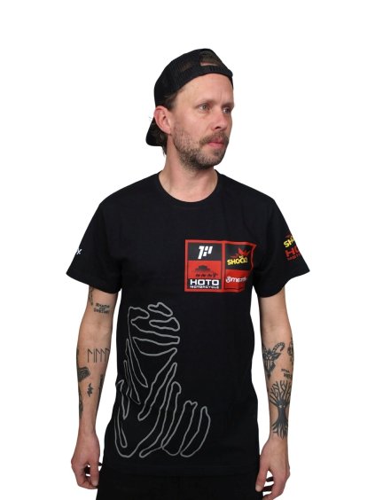 Meatfly pánské tričko Dakar Moto Black