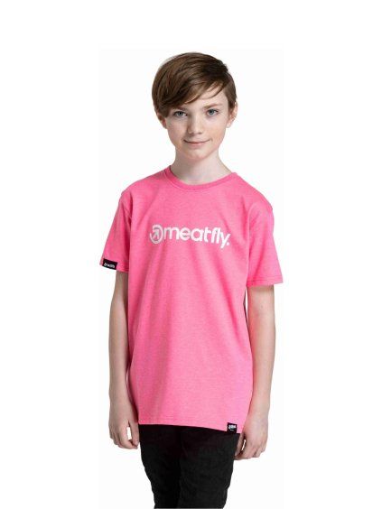 Meatfly dětské tričko Bart Neon Pink
