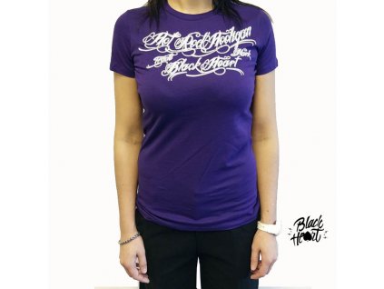 Dámské Triko BLACK HEART HOT ROD HOOLIGAN PURPLE