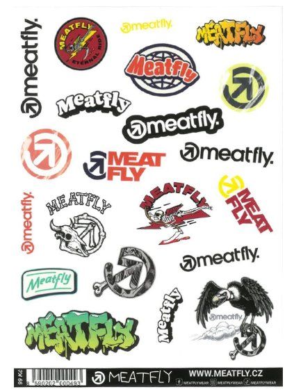Meatfly samolepky
