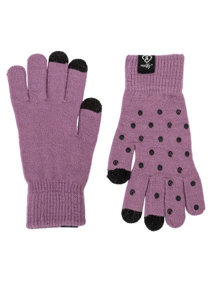 Meatfly rukavice Boyd Purple Dots