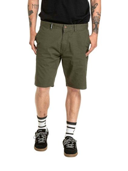 Meatfly pánské kraťasy Anthrax 2.0 Dark Olive