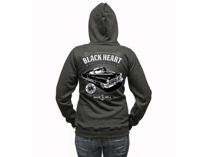 Dámská Mikina BLACK HEART CADILLAC ZIP
