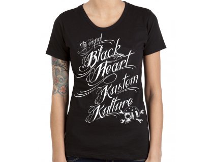 Dámské Triko BLACK HEART KUSTOM KULTURE