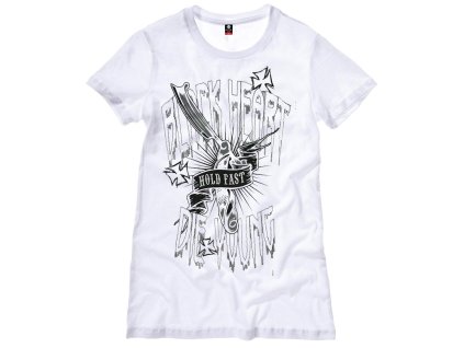 Dámské Triko BLACK HEART RAZOR WHT